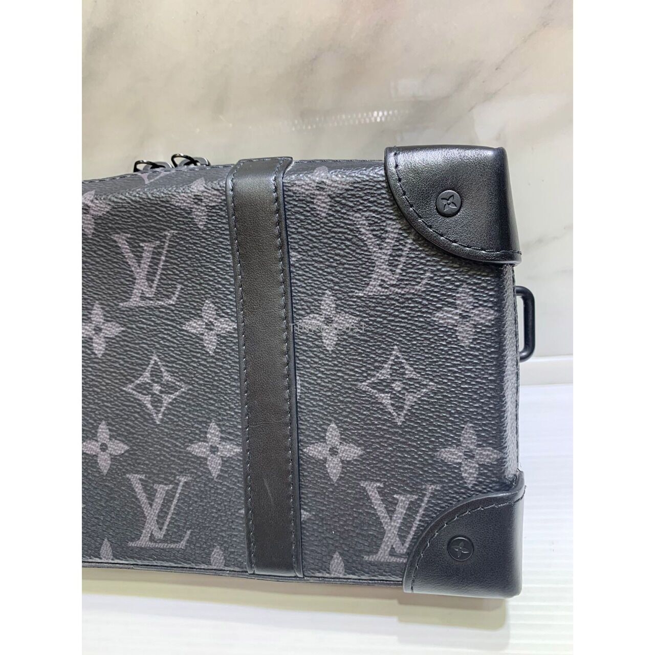 Louis Vuitton Soft Trunk Monogram Eclipse Chip 2021 Sling Bag 