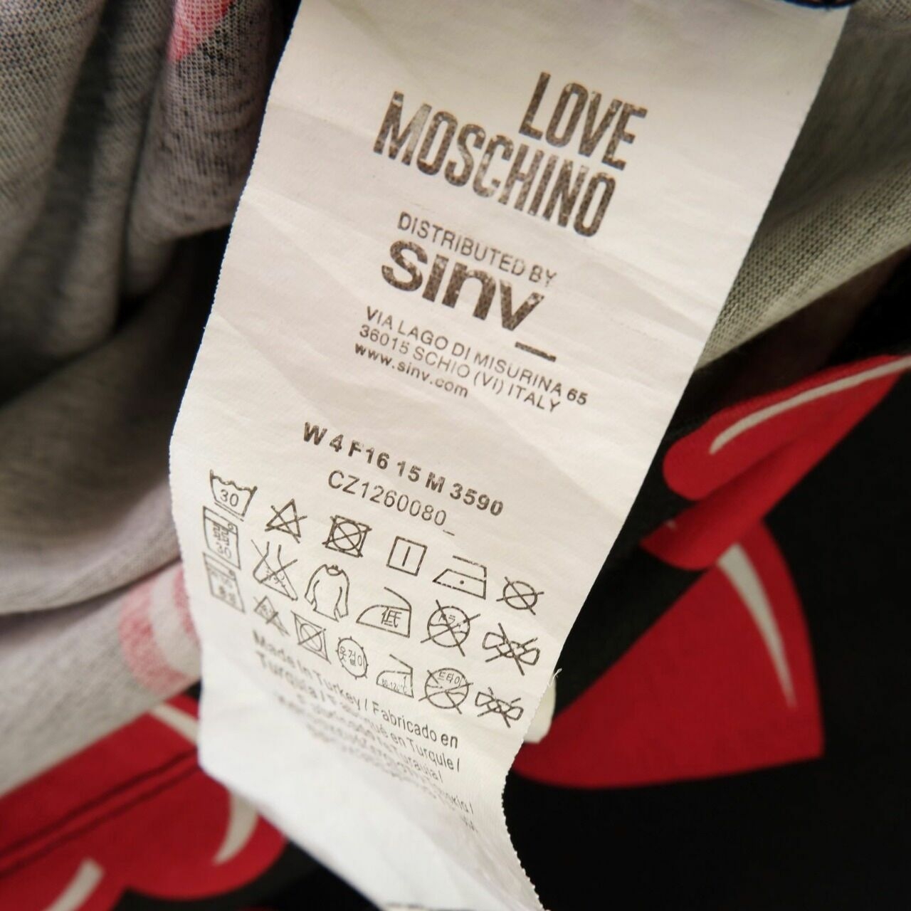Love Moschino Black Heart Print Dress