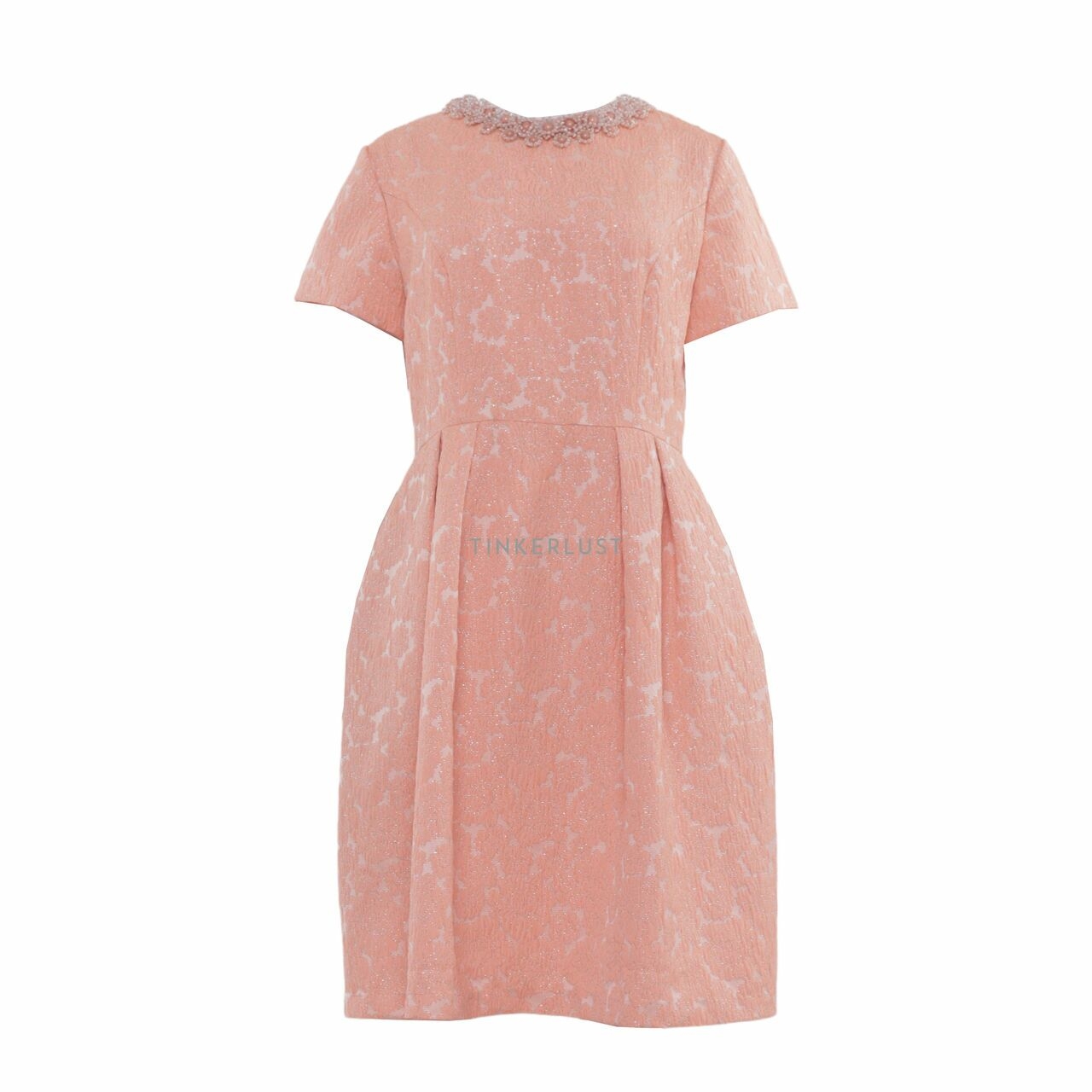 VOTUM Peach Floral Mini Dress