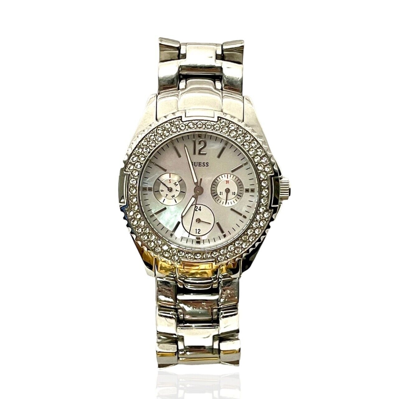 Guess Candy Pop Mother of Pearl Dial Stainless Steel Ladies Watch