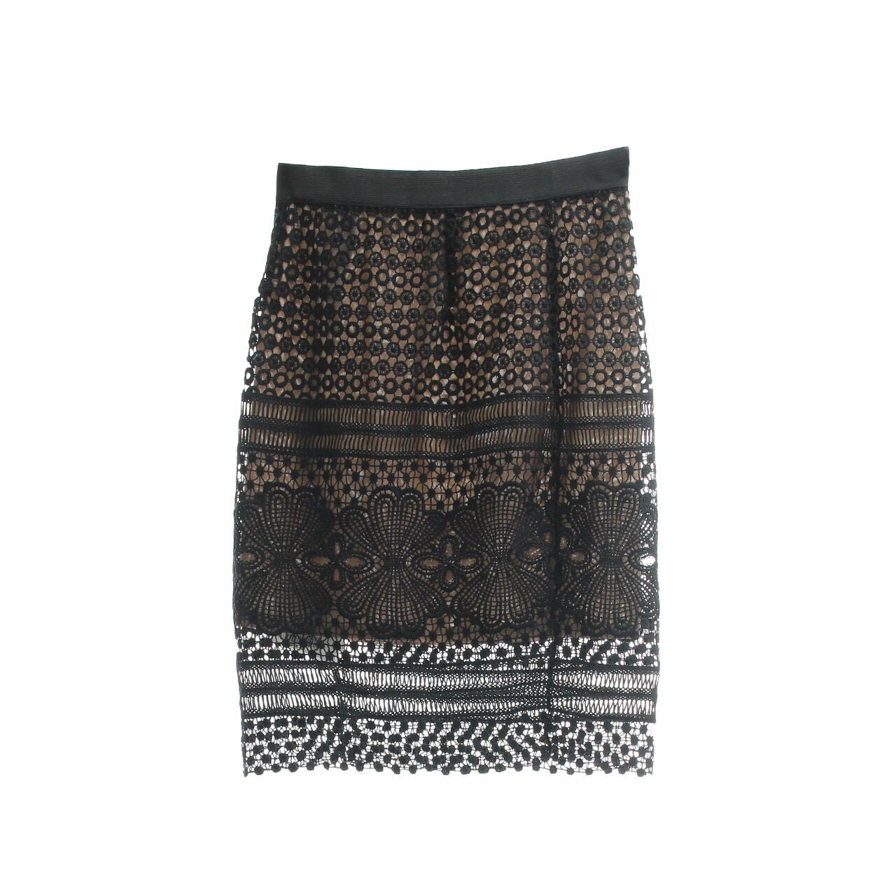 J.REP Black Mini Lace Skirt
