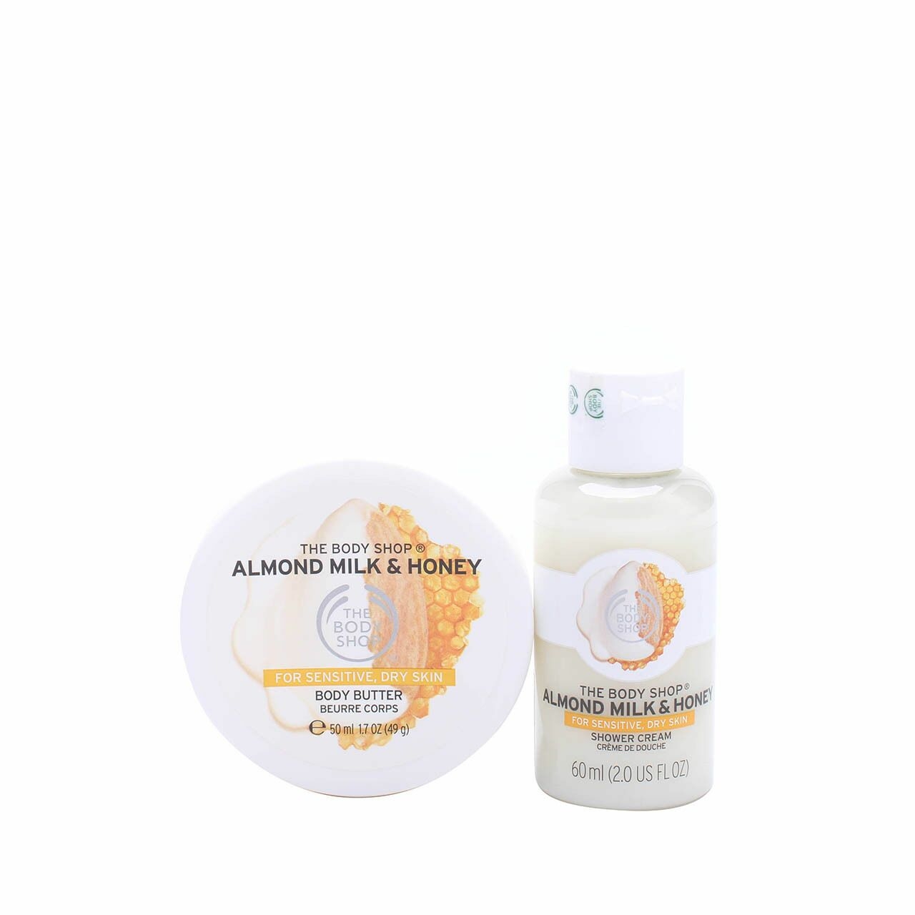 The Body Shop Shower Gel and Body Butter Almond Milk & Honey Sets and Palette