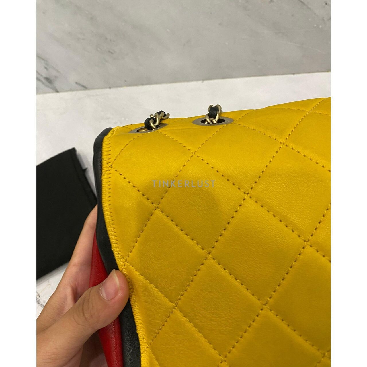 Chanel Medium Flap Yellow Multicolour #18 Shoulder Bag