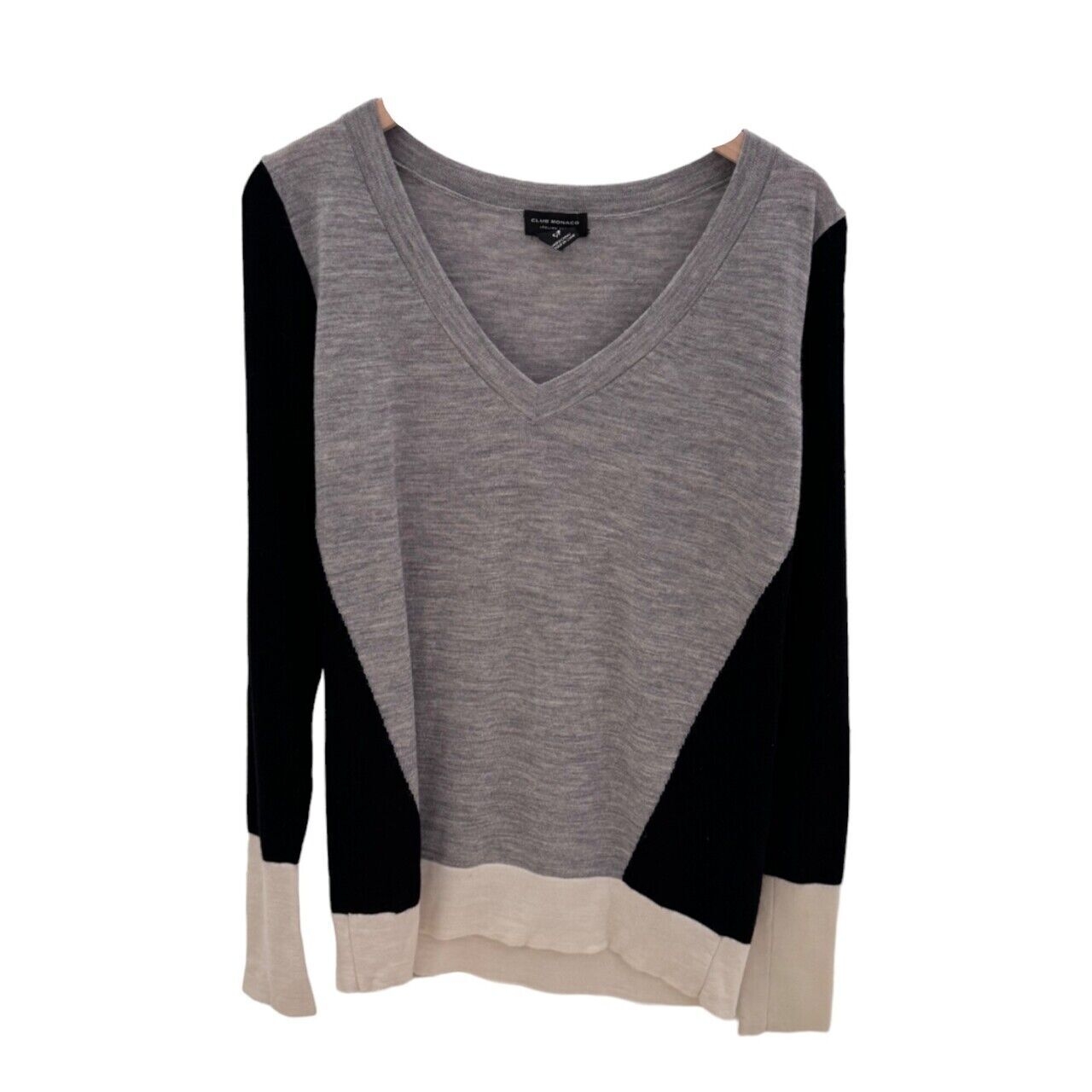 Club Monaco Black & Grey Sweater