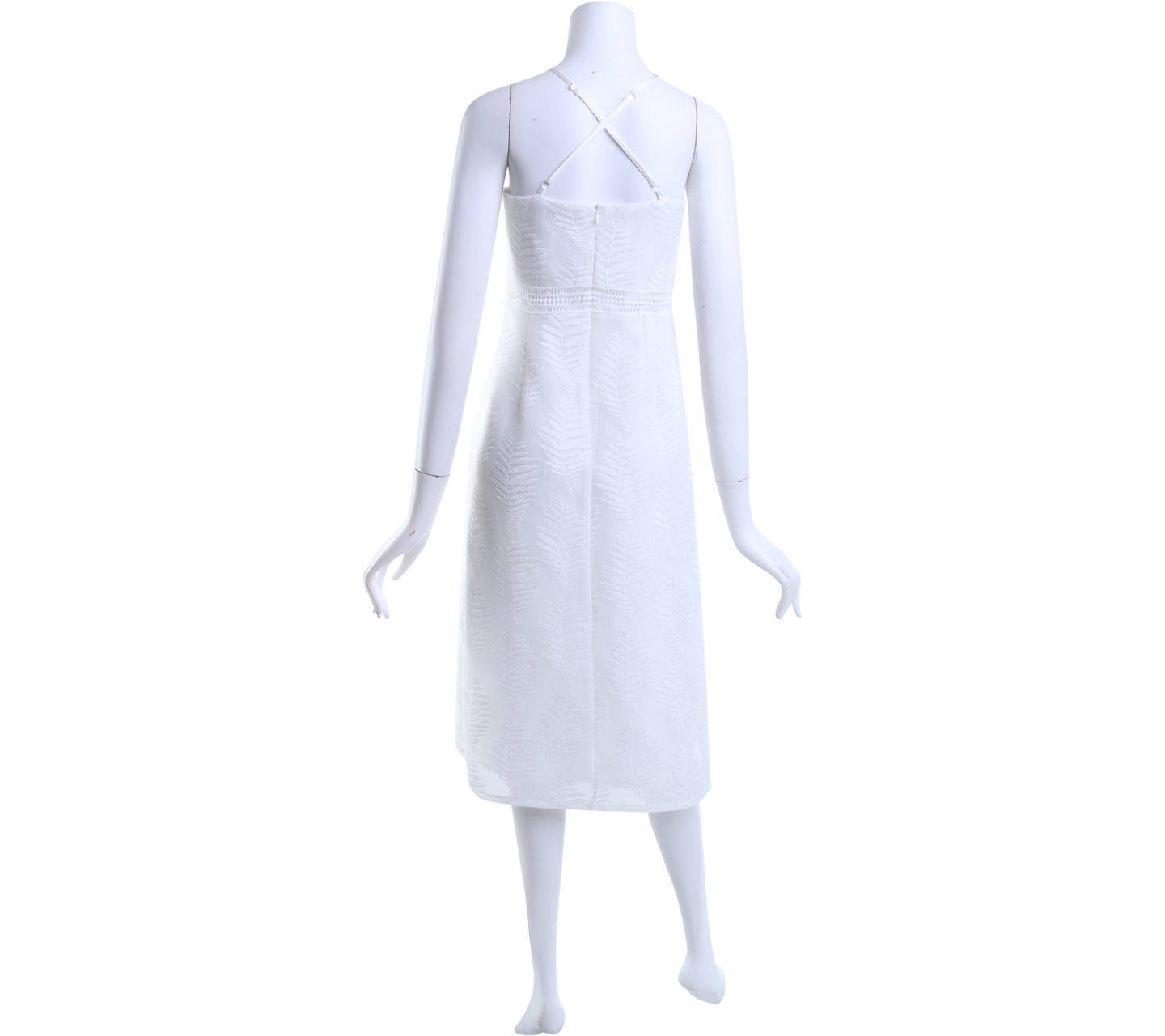 Derhy White Lace Midi Dress