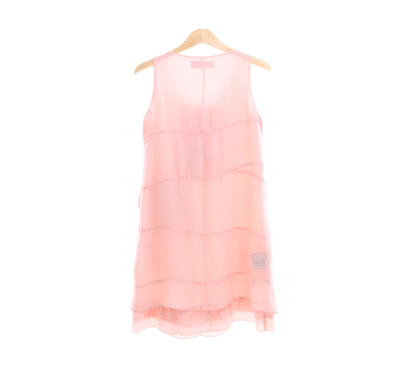 Luella Soft Pink Ruffle Mini Dress