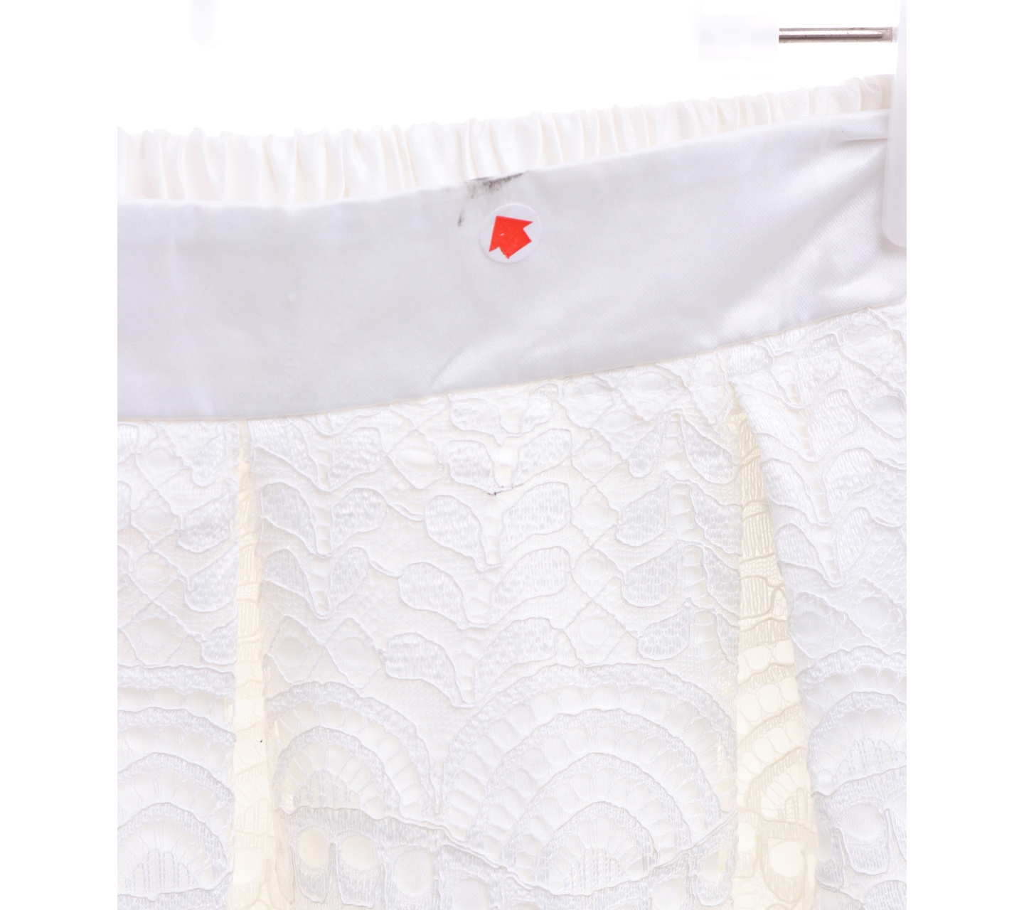 J-rep White Midi Skirt