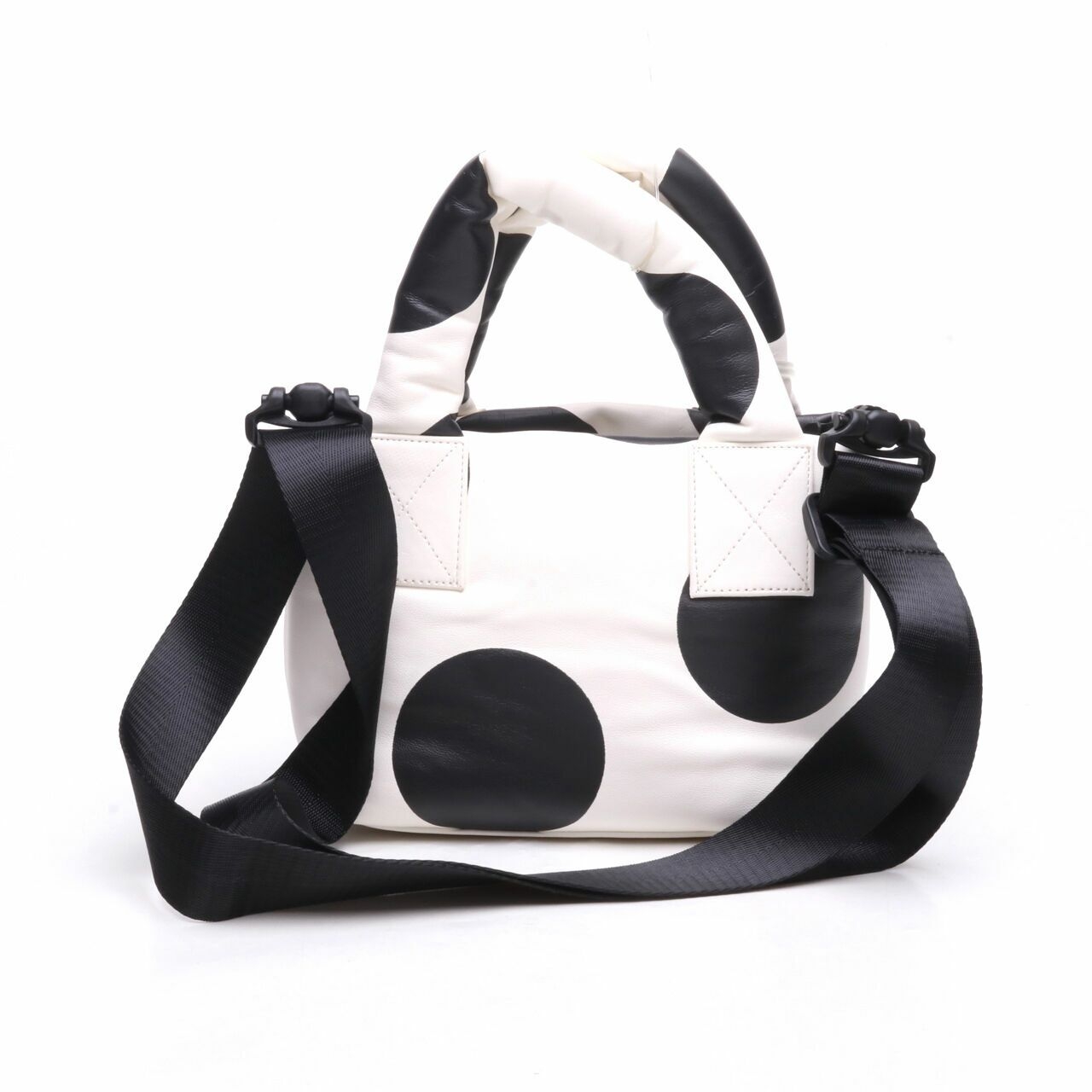 scipaprock Black & White Polkadots Satchel Pillow Bag