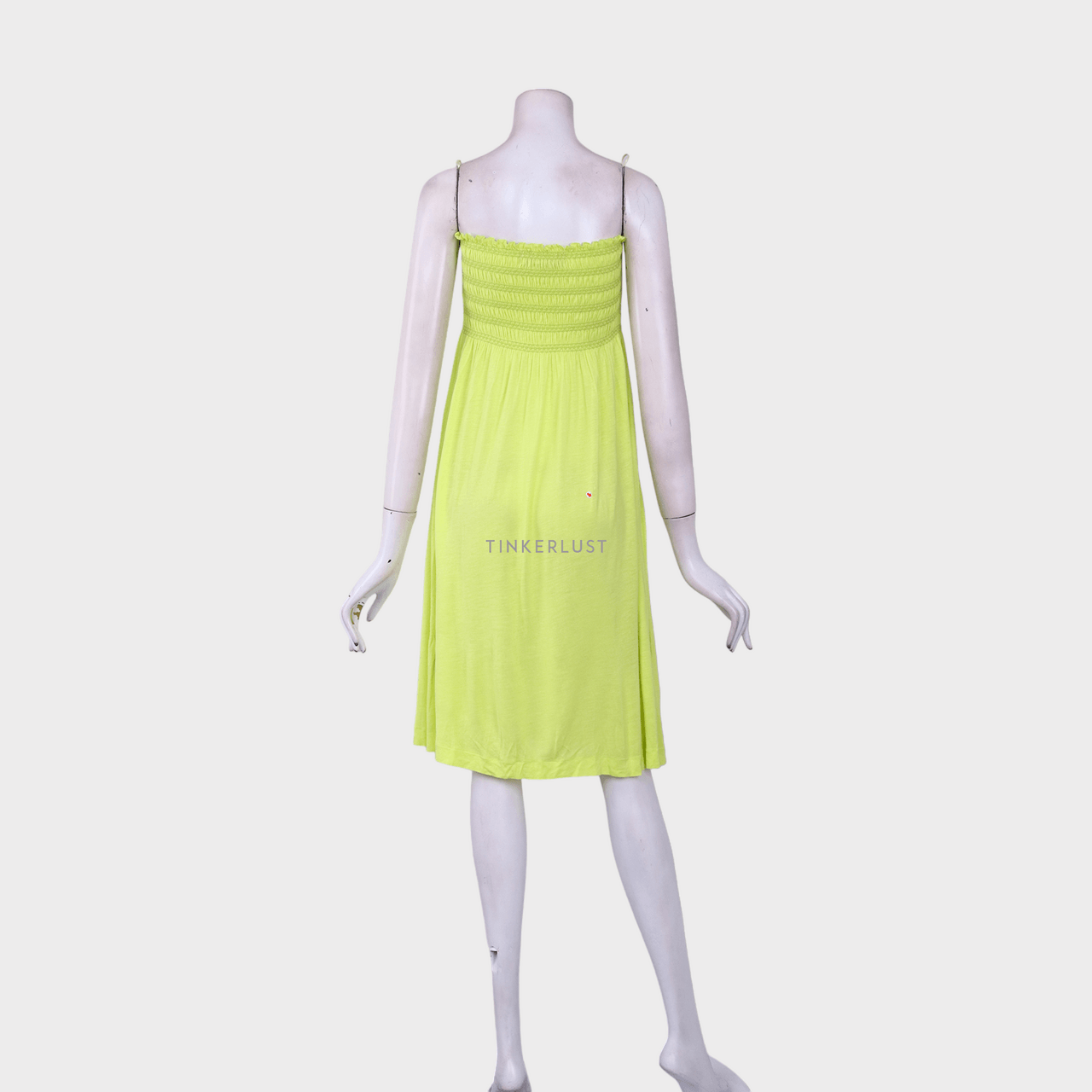 Zara Lime Tube Mini Dress