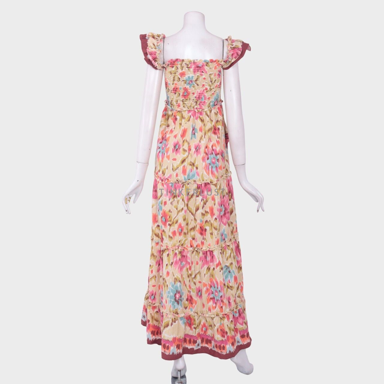 House of Harlow 1960 Multicoloured Zoey Khaki Long Dress