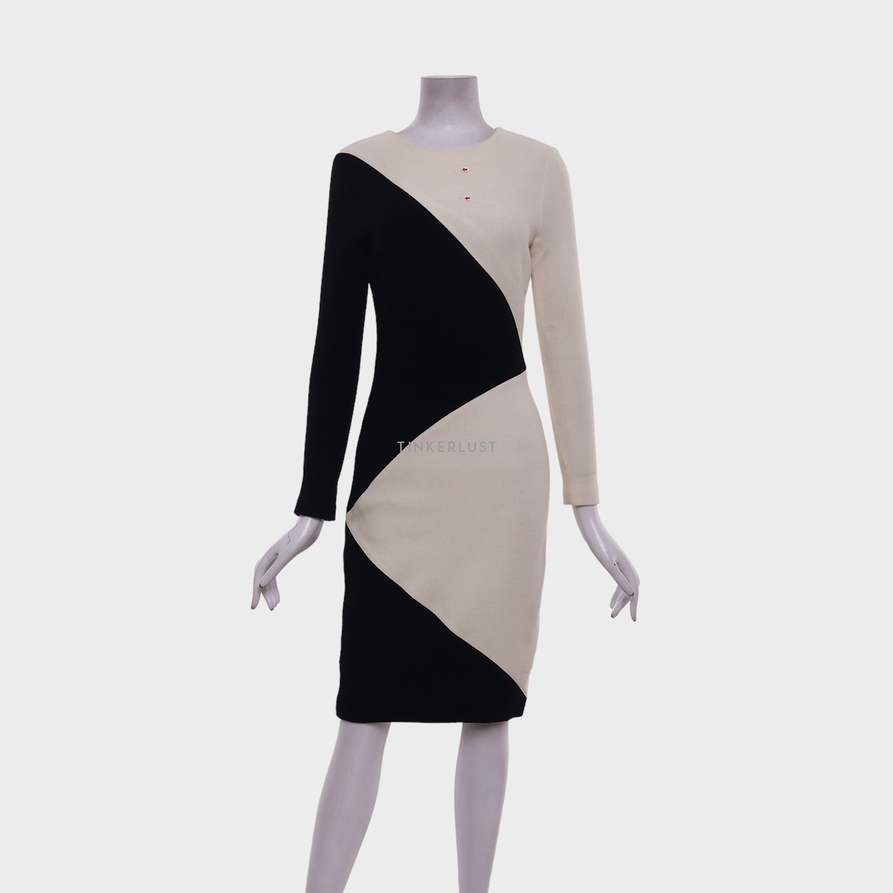 Raoul Black & Broken White Mini Dress