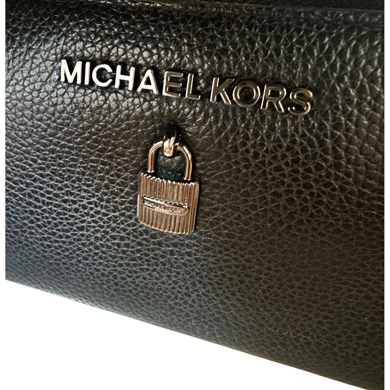 Michael Kors Black Leather Long Wallet