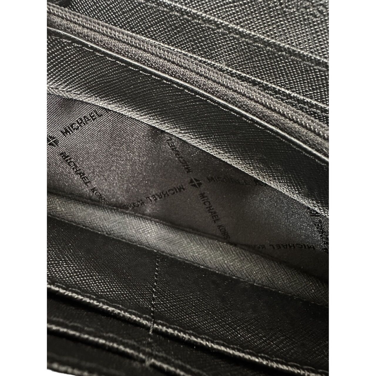 Michael Kors Black Leather Long Wallet