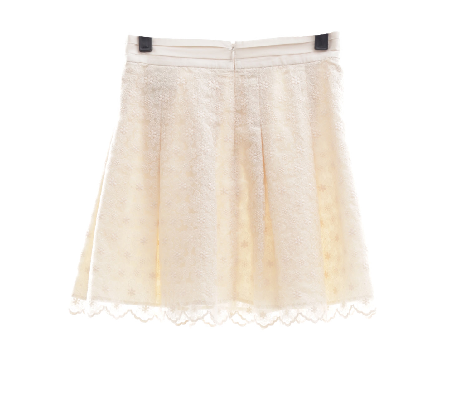 Jill Stuart Off White Lace Mini Skirt