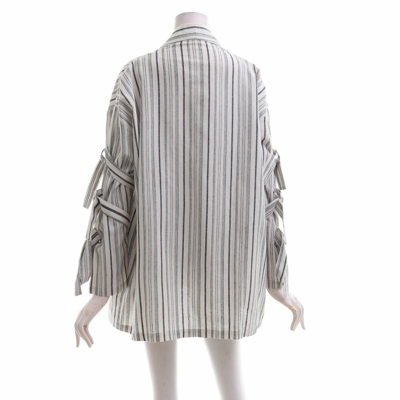 Jenahara Off White Striped Outerwear