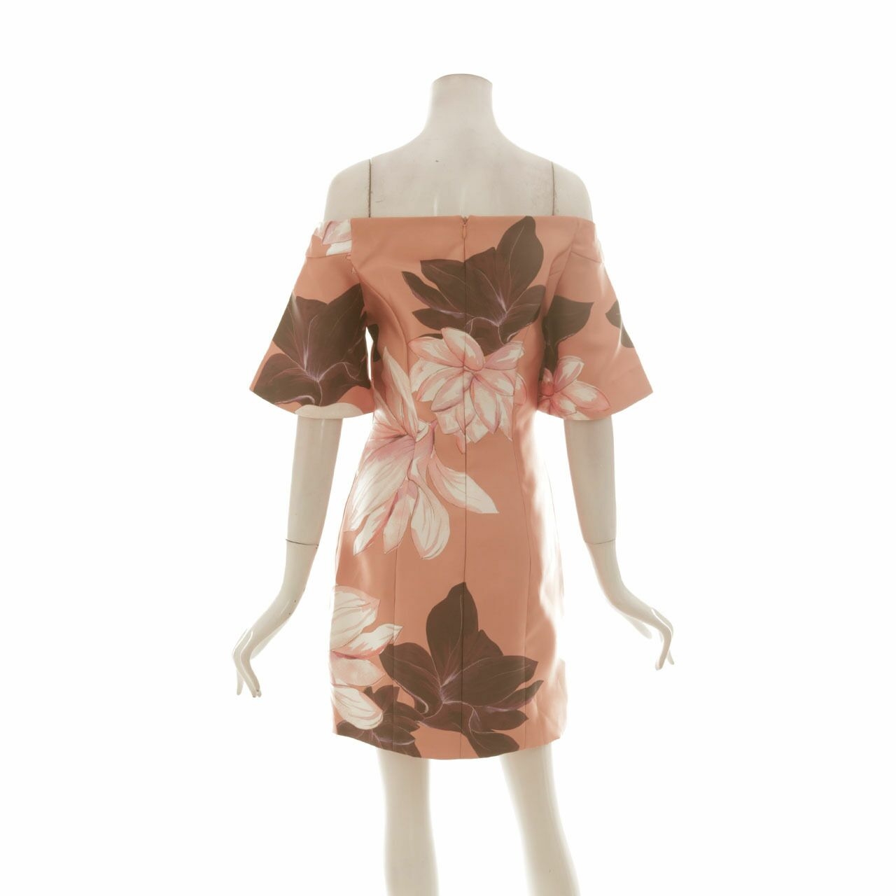 Keepsake Peach Floral Mini Dress