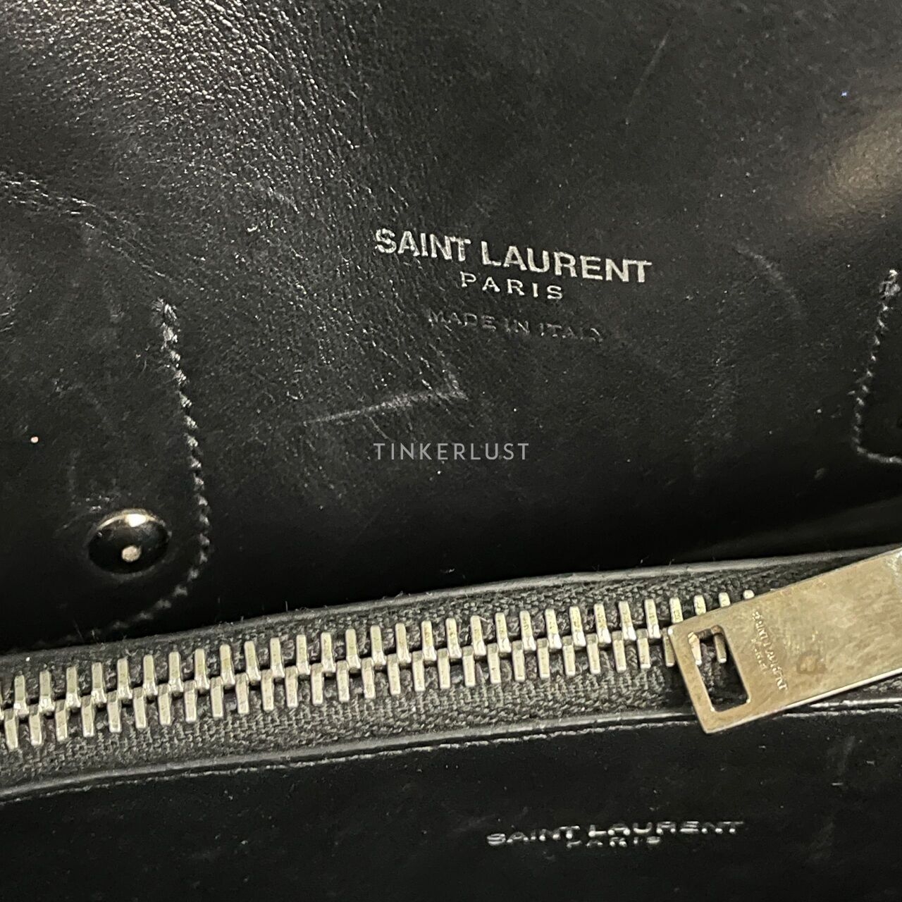 Saint Laurent Sac De Jour Small Black Embossed Python GHW Handbag