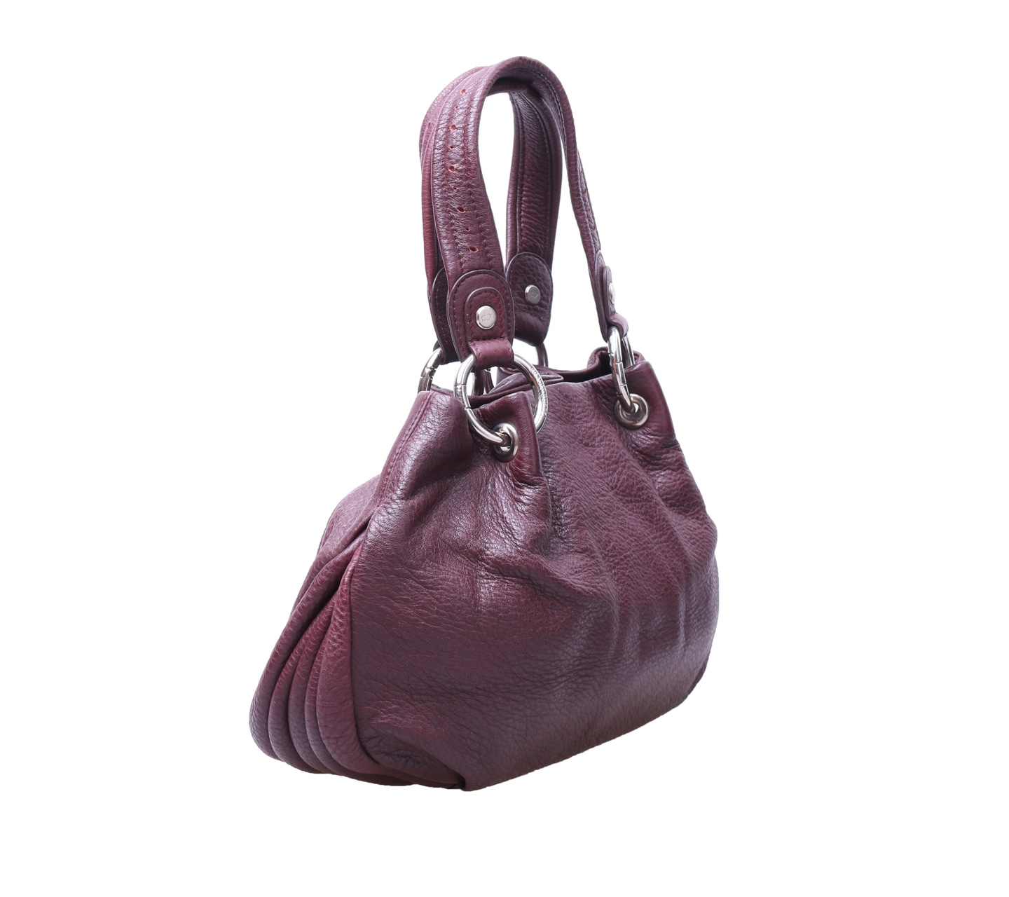 Braun Buffle Burgundy Leather Handbag