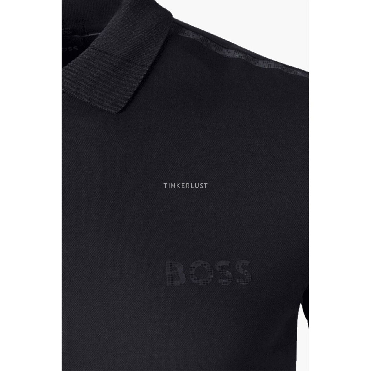 Hugo Boss Men Slim Fit Paule Mirror Polo Shirt in Black