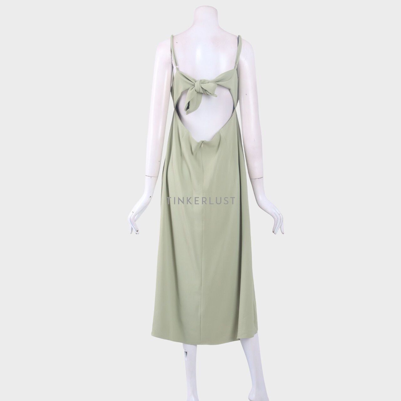 The Editor's Market Sage Green Midi Dress