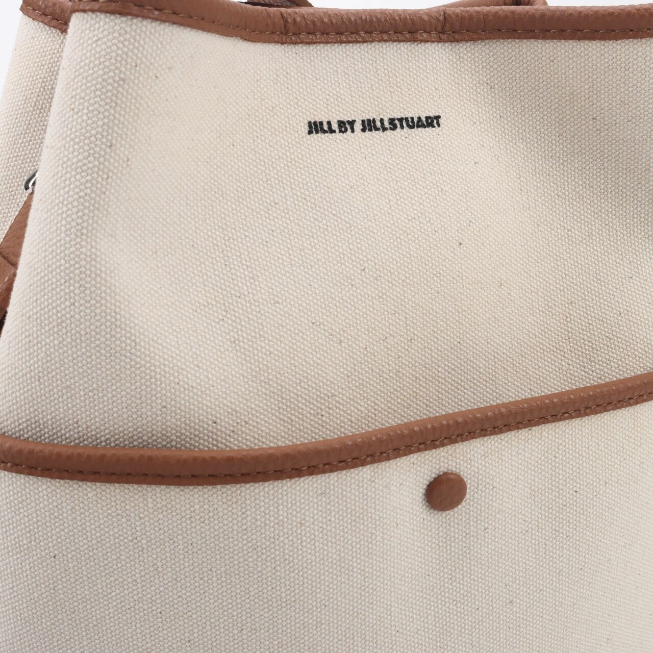 Jill by Jill Stuart GENIE Canvas and Leather Color Combination Shoulder Bag JLBA1F559W2