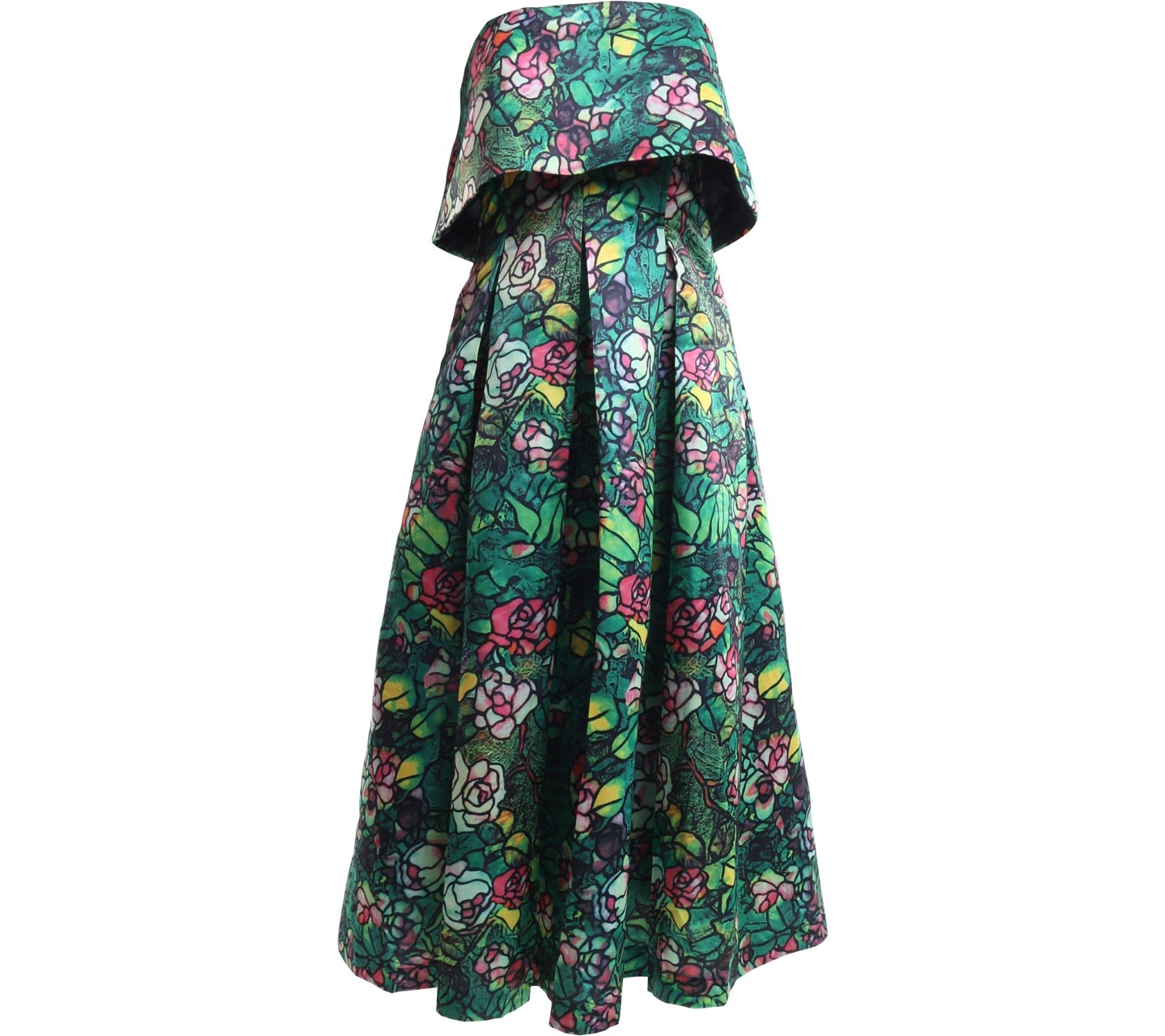 Marufe Multicolor Off Shoulder Midi Dress