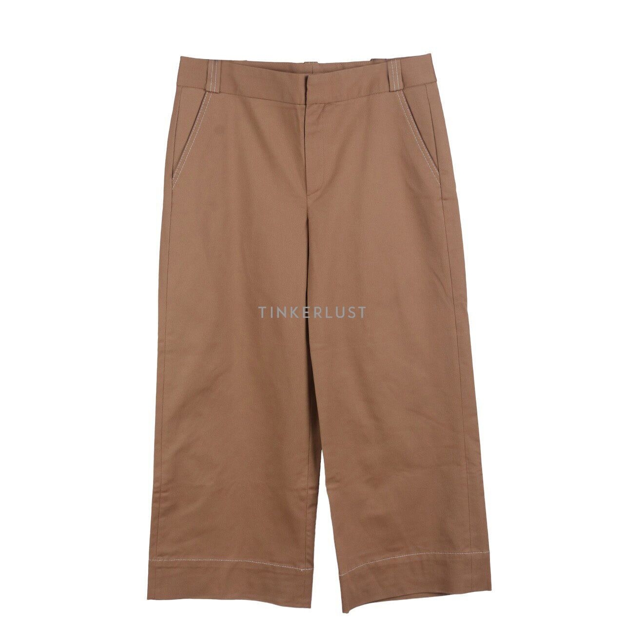 Massimo Dutti Light Brown Long Pants