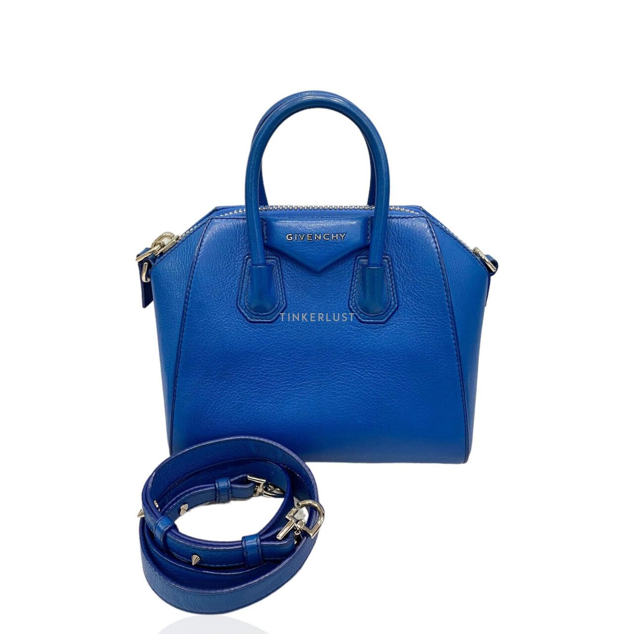 Givenchy Antigona Mini Blue SHW Satchel	