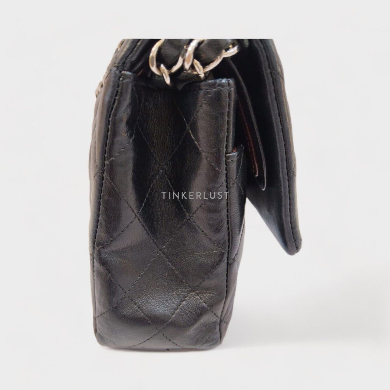 Chanel Classic Medium Double Flap Black Lambskin #20 Shoulder Bag