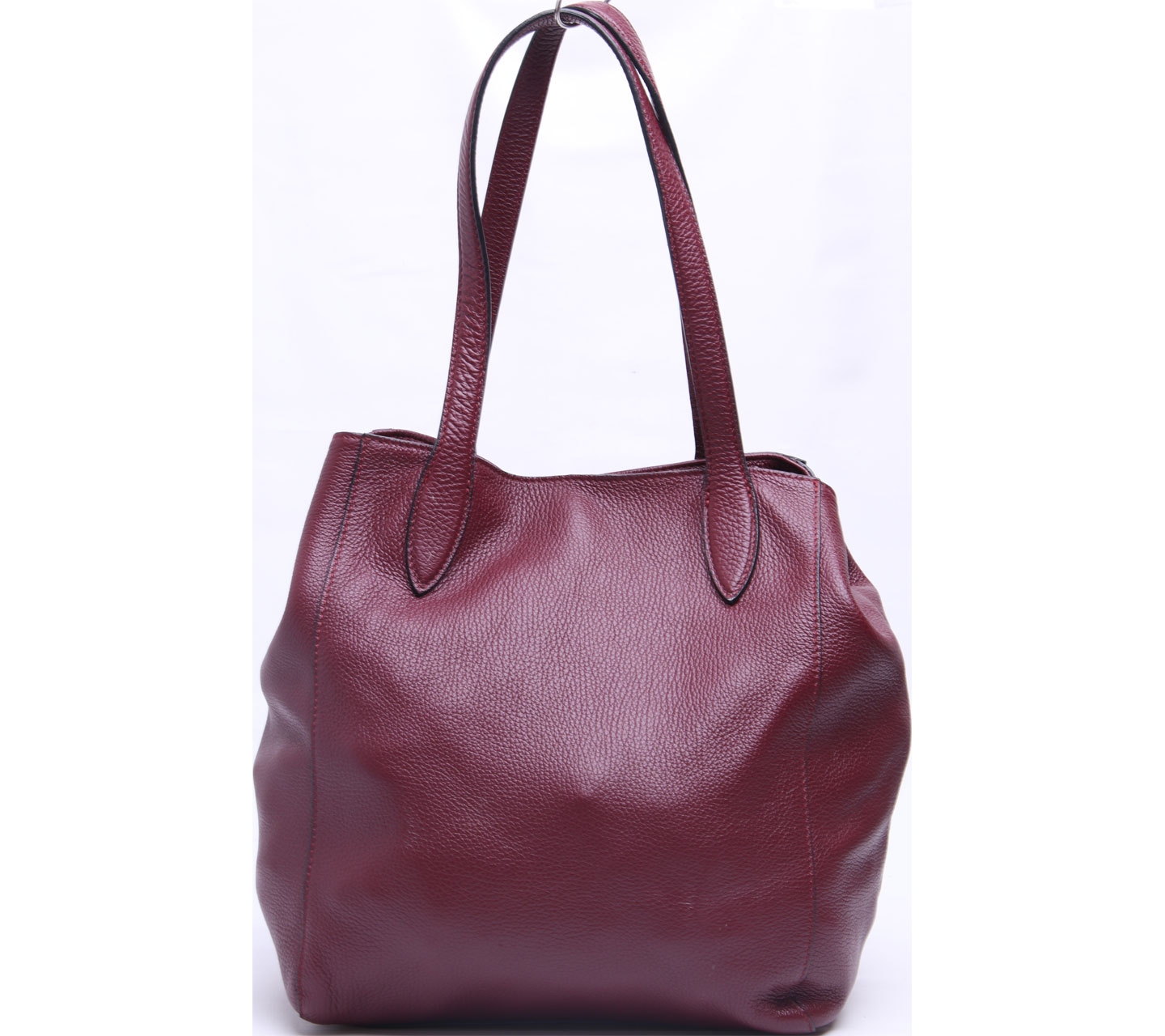 Coccinelle Maroon Leather Shoulder Bag