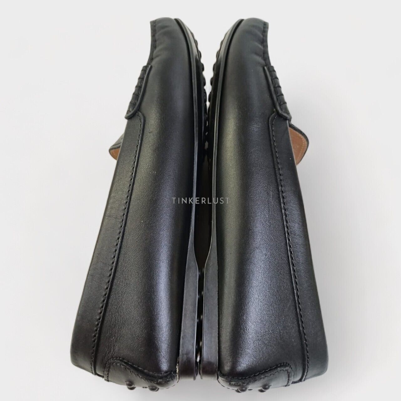 Tod's Gommino Black Leather Loafers