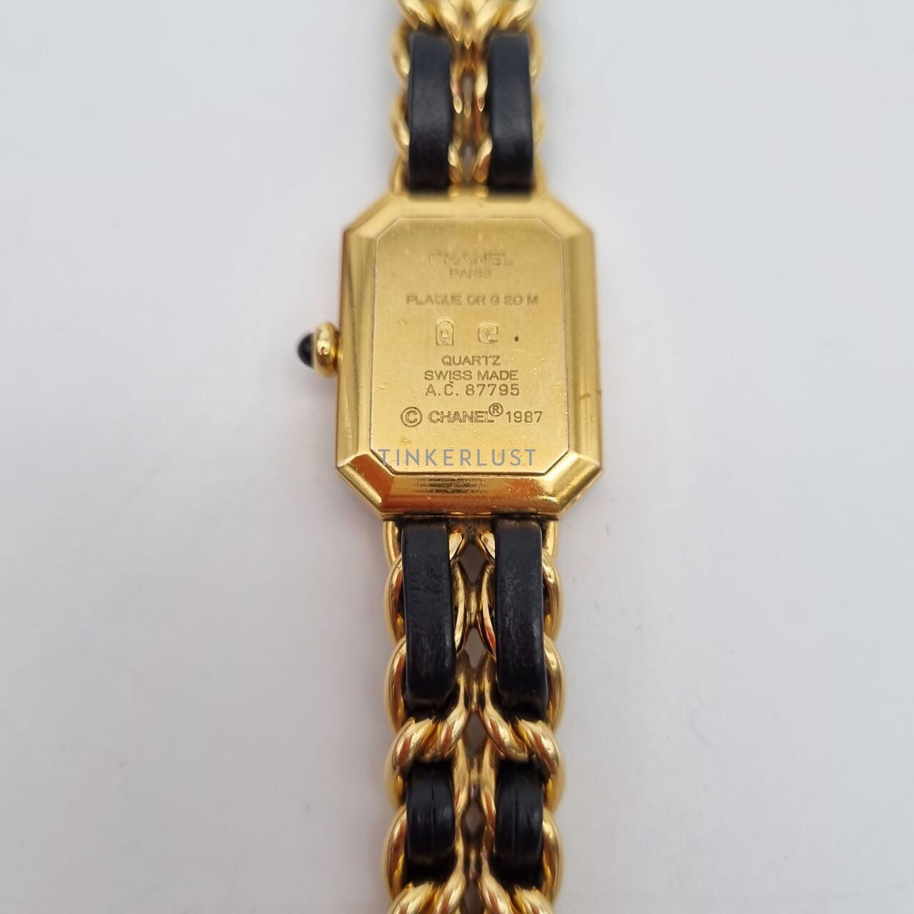 Chanel Vintage Premier Black GHW Watch