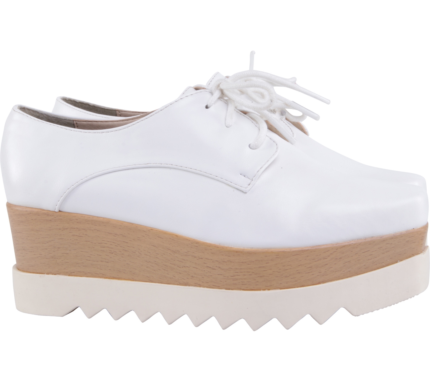 Amante White Light Brown Lauren Sneakers