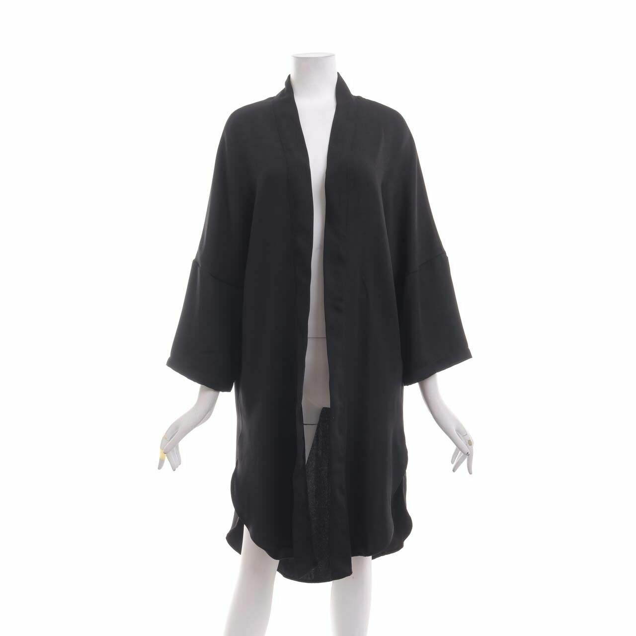Then Blank Black Kimono Outerwear