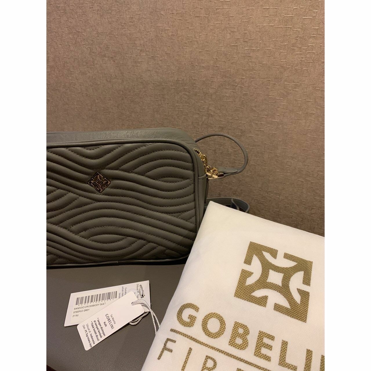 Gobelini Light Grey Sling Bag