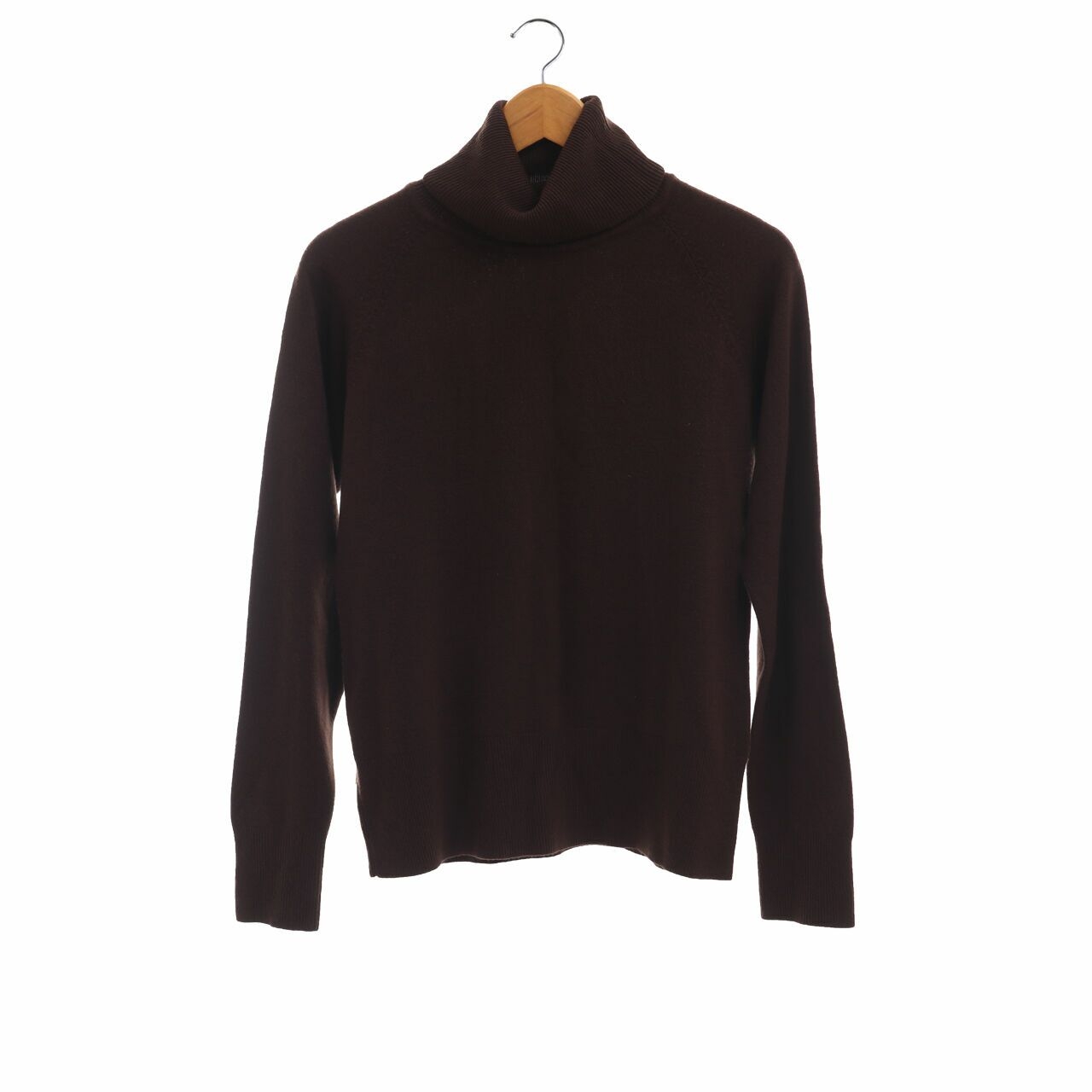 Sussan Brown Turtle Neck Blouse