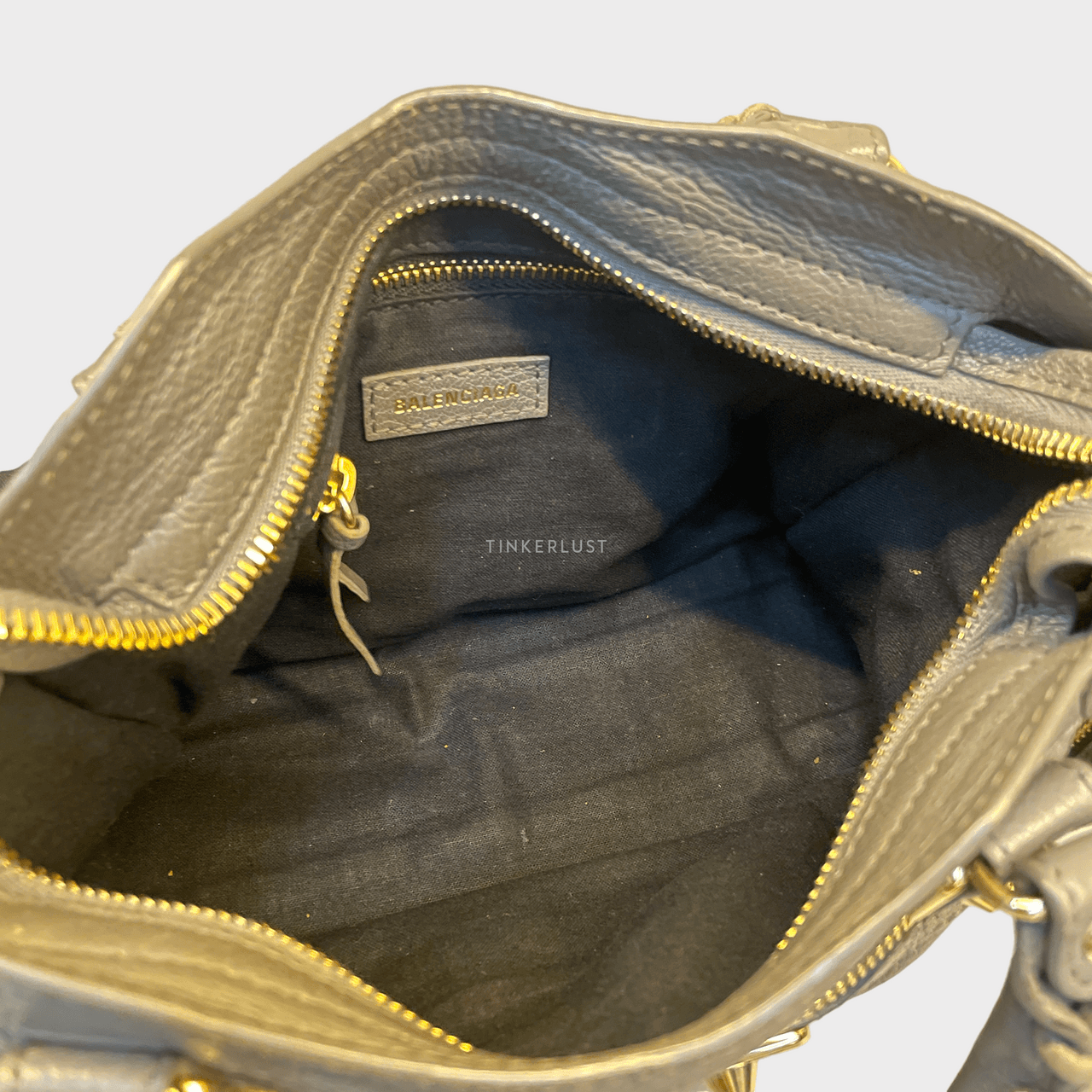 Balenciaga Edge City Mini Bag Grey GHW Satchel Bag