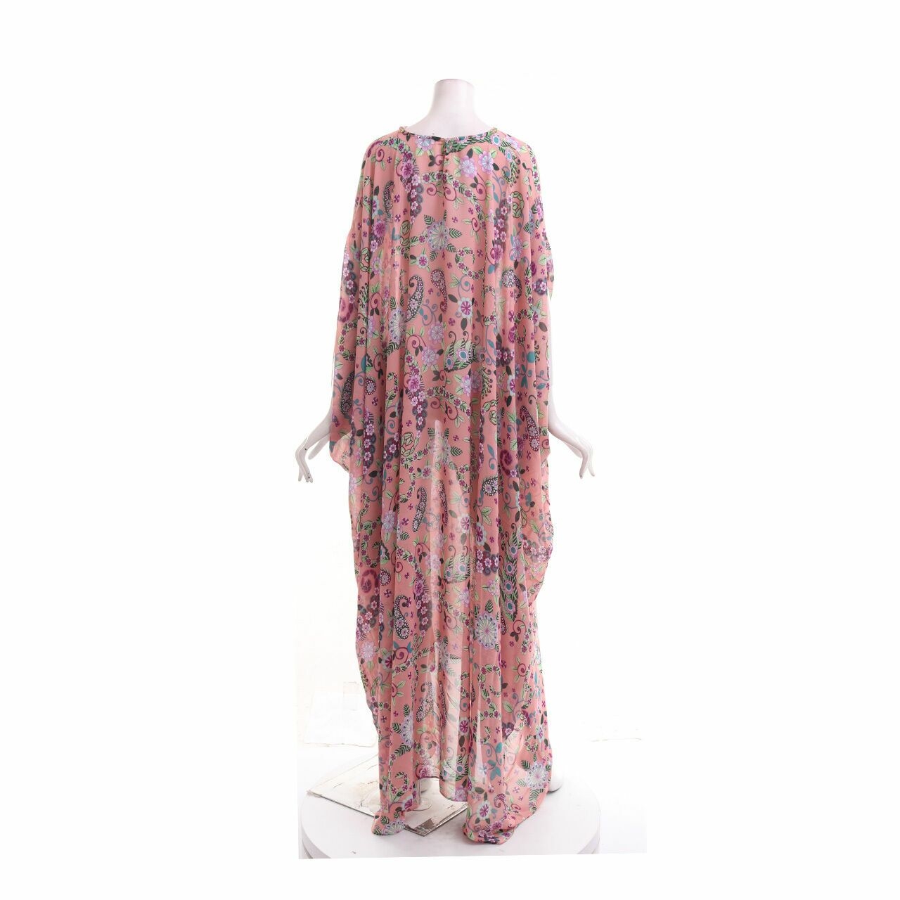 Luire By Raden Sirait Multi & Peach Long Dress