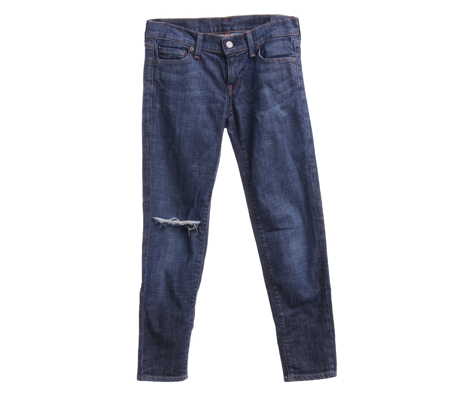 Citizens Of Humanity Dark Blue Ripped Long Pants