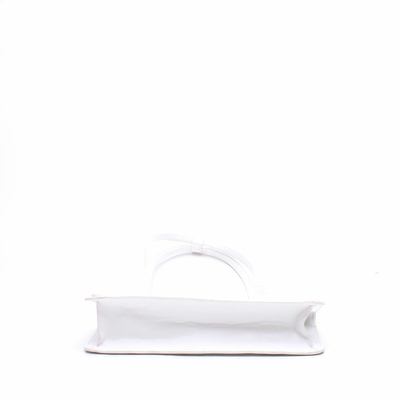 Chapelet White Leather Shoulder Bag