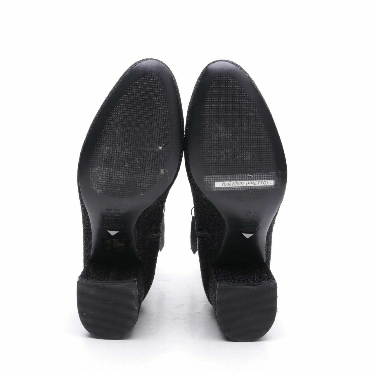 Schutz Black Ankle Boots Heels