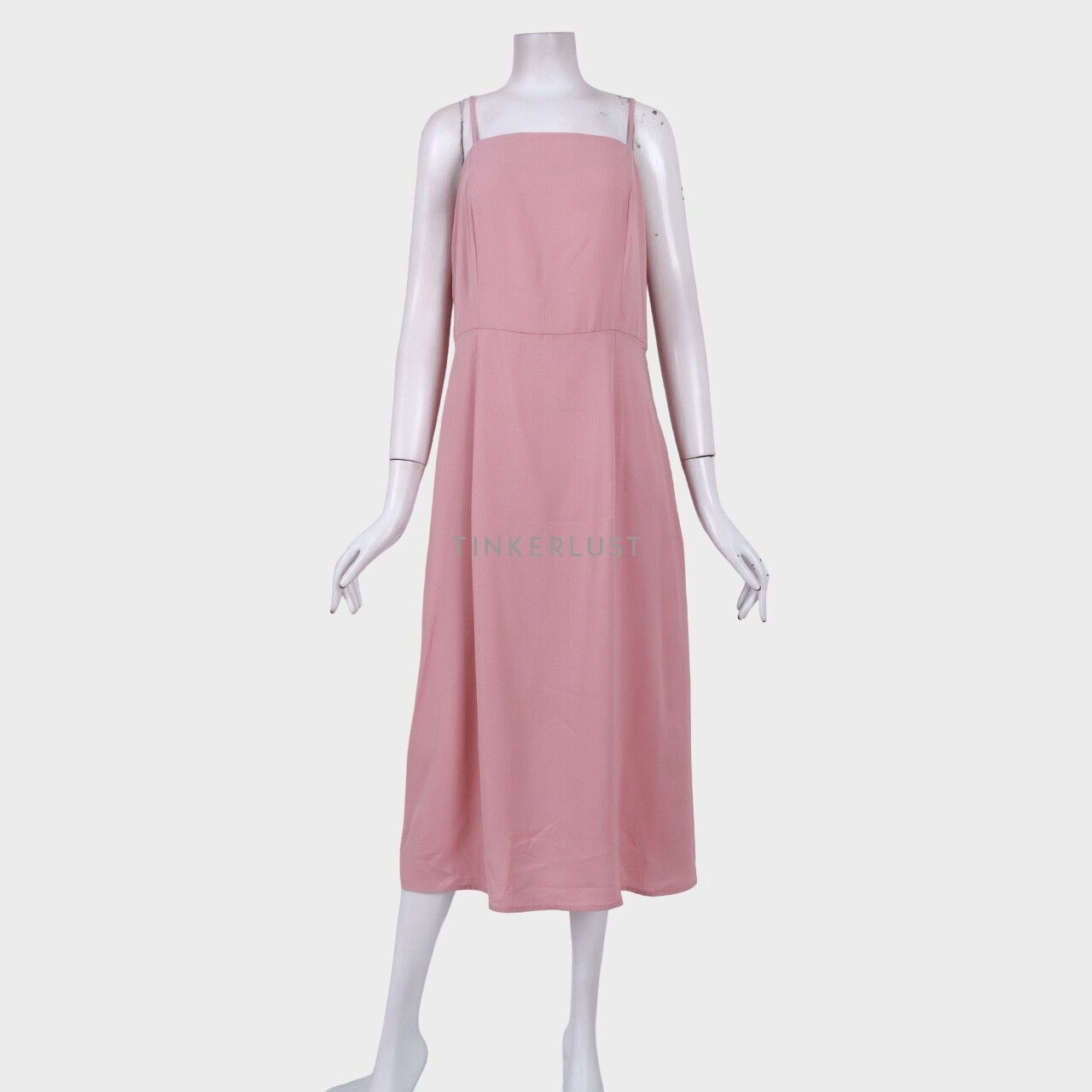 Zalora Dusty Pink Midi Dress