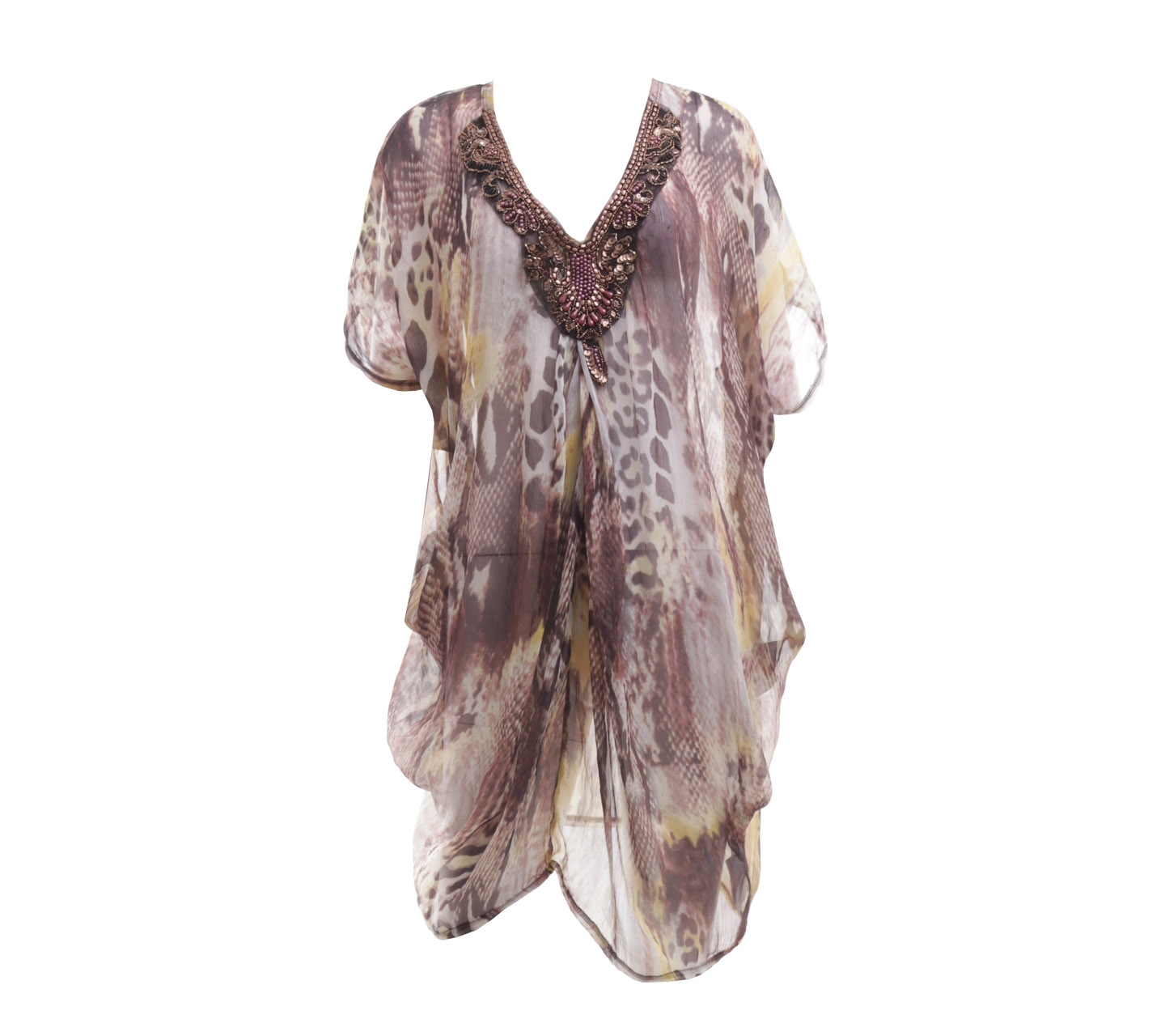 Impressions Multicolor Batwing Blouse