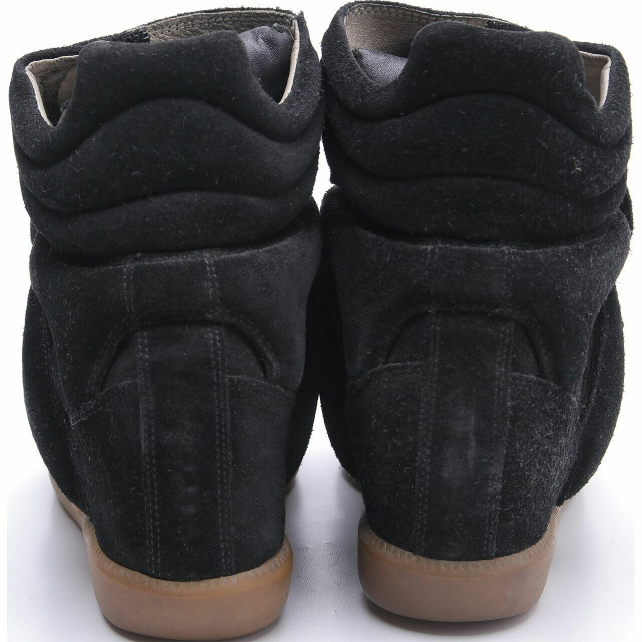 Isabel Marant Black Suede Wedges Sneakers