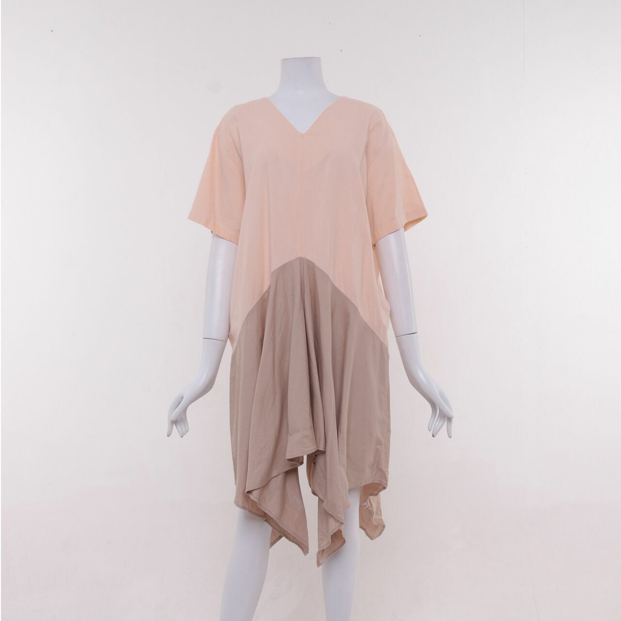 Soep Shop Nude & Soft Pink Mini Dress