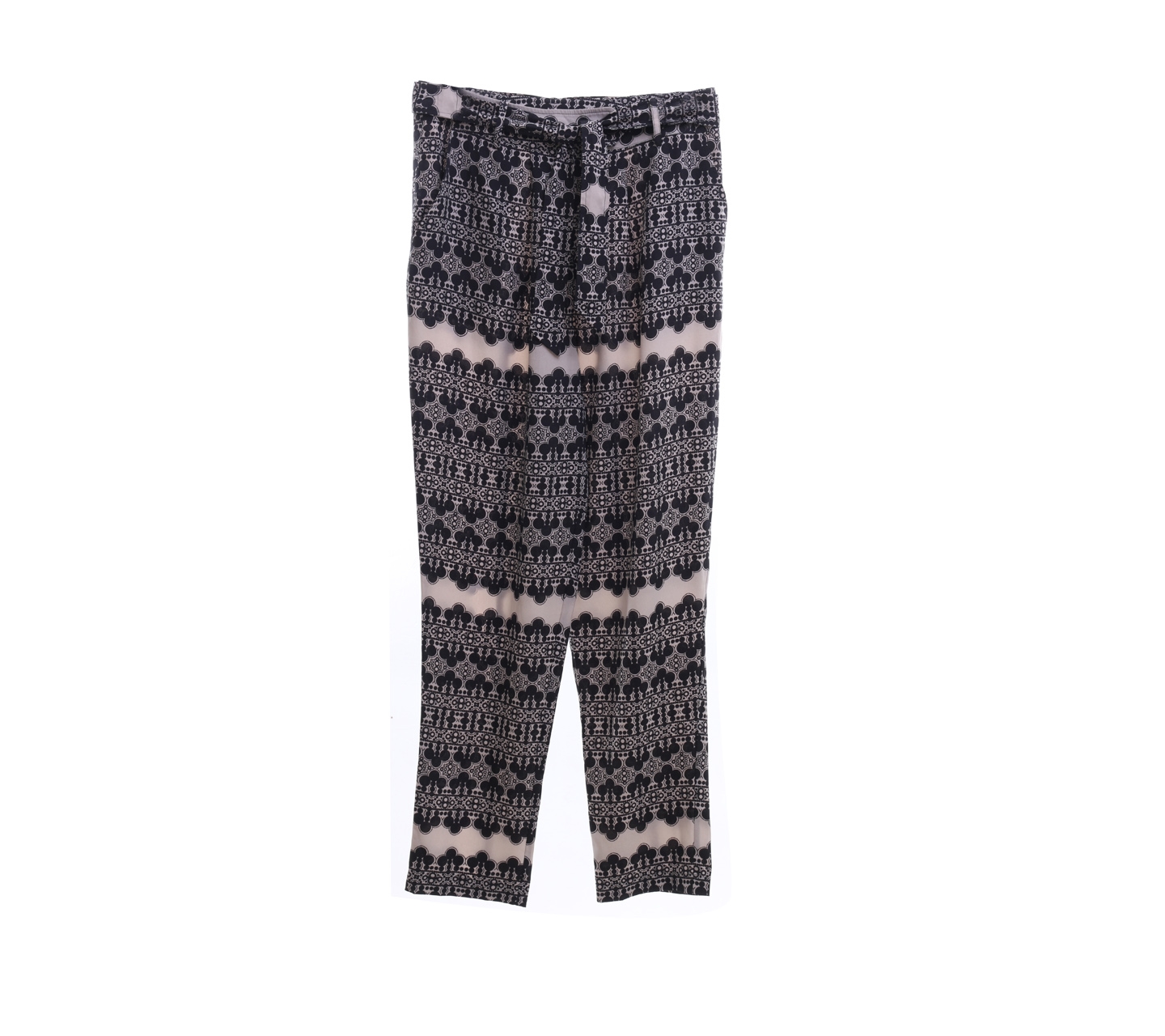Limited Marks & Spencer Black and Nude Pattern Long Pants