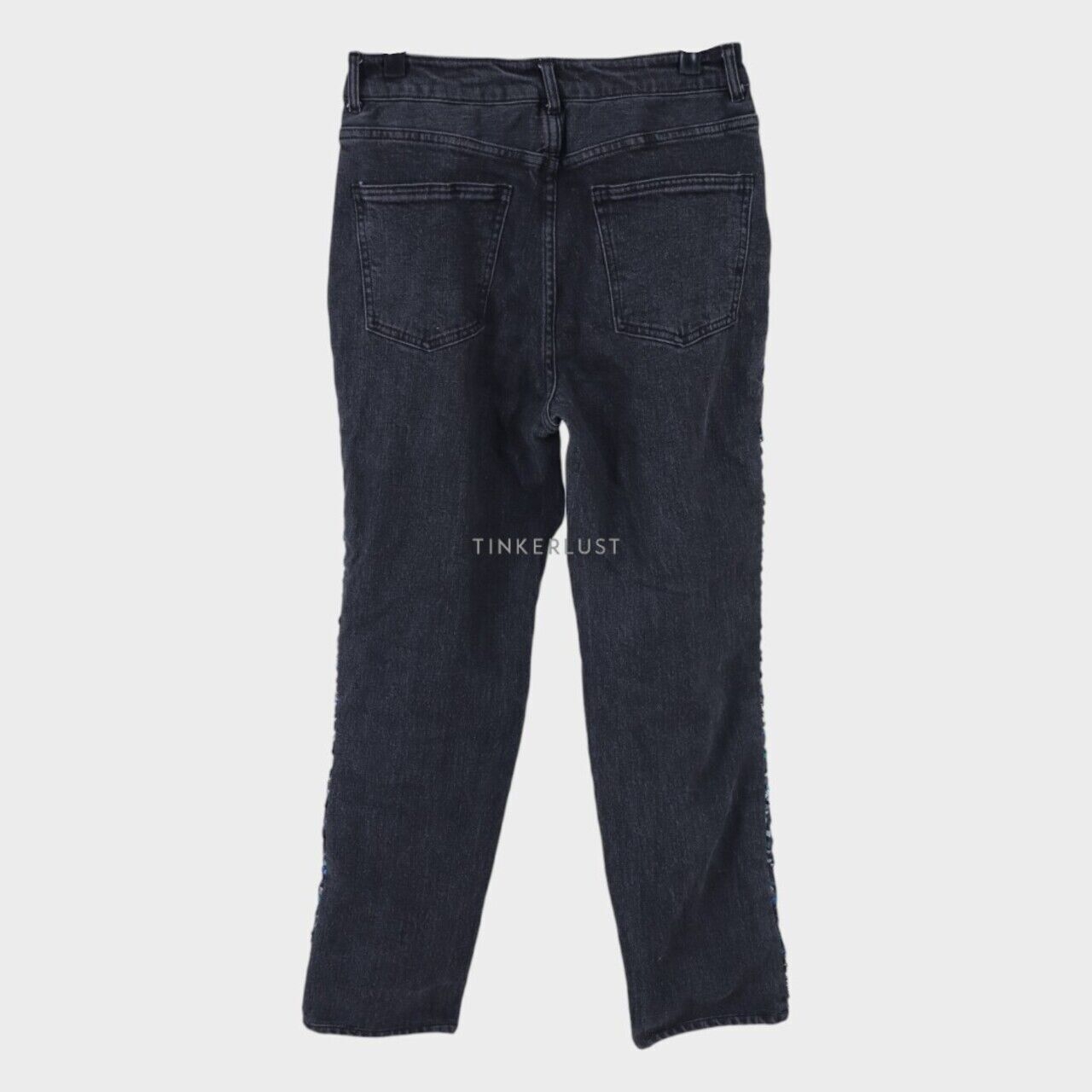 H&M Dark Grey Sequin Jeans Long Pants