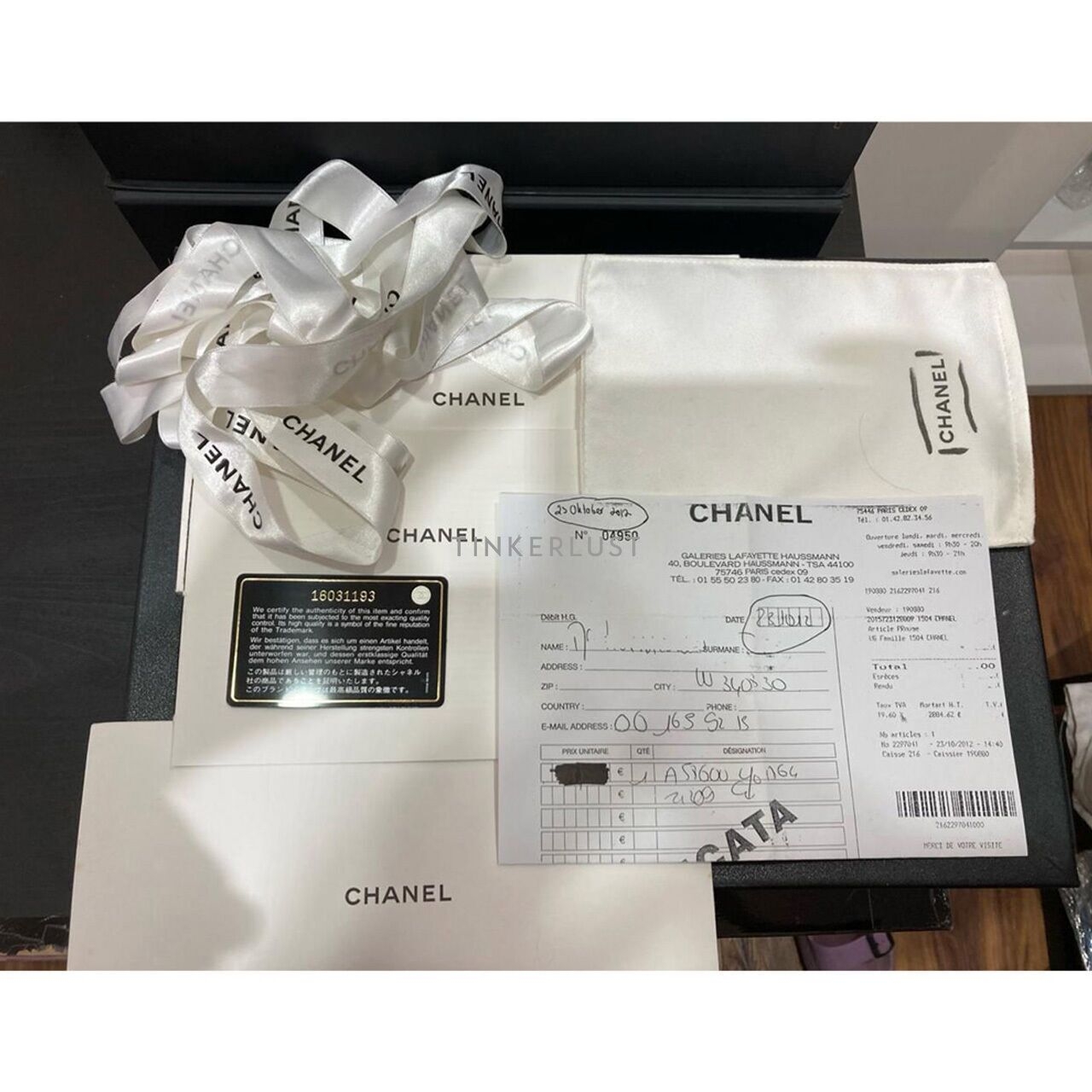 Chanel Classic Maxi Black Caviar #16 GHW Shoulder Bag