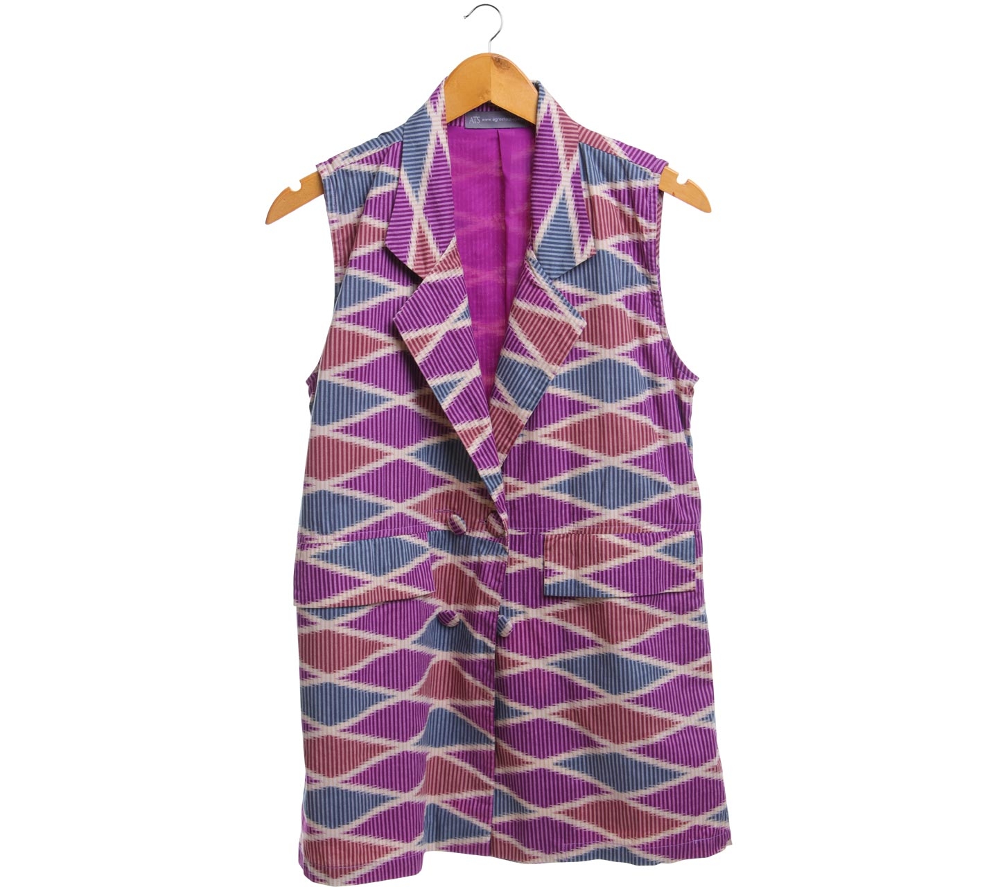 Agree to Shop Purple Patterned Sleeveless