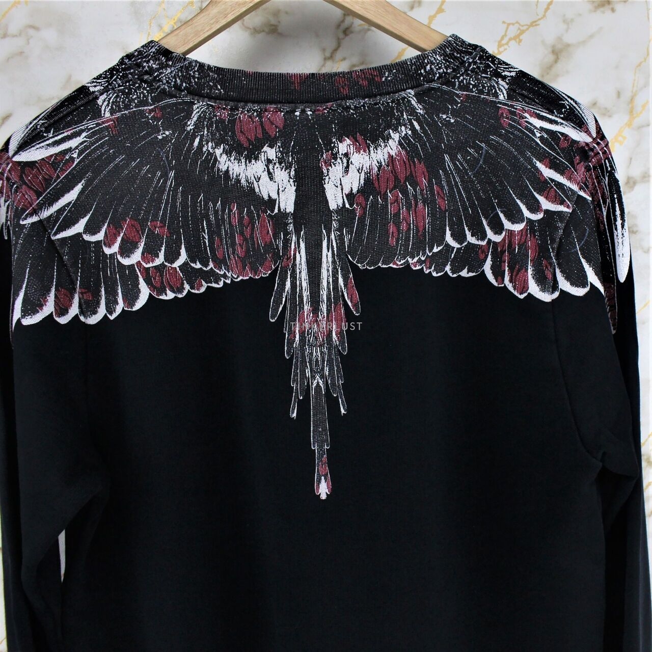 Marcelo Burlon Red/Black/White Wing Sweater	
